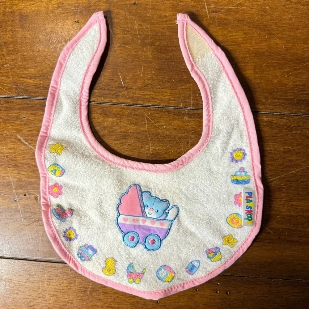 Vintage Colorful Playskool Baby Bib